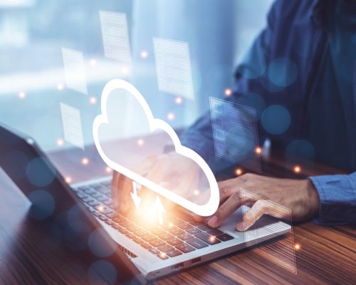 Businessman,Using,Cloud,Computer,Technology,And,Storage,Online,For,Computer