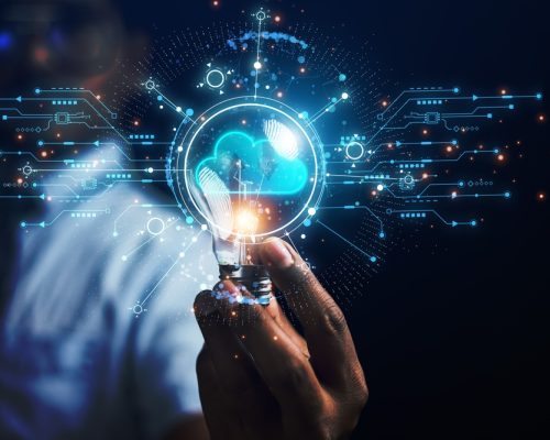 Cloud,Technology,Concept,Global,Network,Of,Metaverse,Systems,Exchange,Of